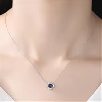 Necklace Gaurosa Woman Fantasy in Silver Zircone SN0117 - SN0117